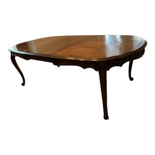 1970s White of Mebane Country French Dining Table For Sale