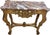 Rococo Vintage Italian Rococo Revival Hand-Carved Marble Console Table For Sale - Image 3 of 8