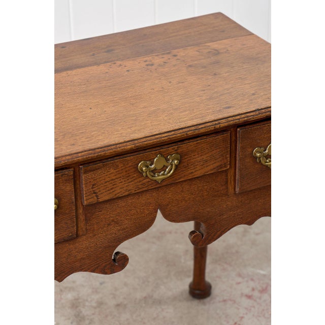 18th Century Georgian Period Oak Lowboy For Sale - Image 4 of 15