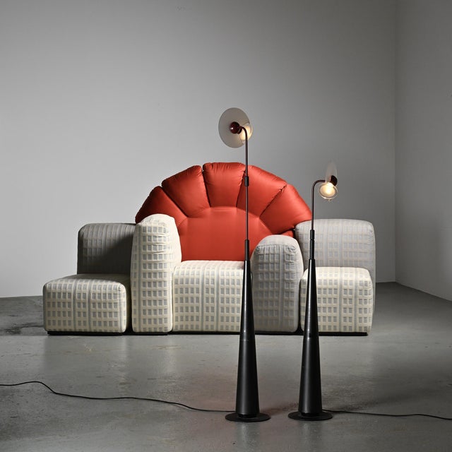 1195 Club Floor Lamps by Giuseppe Ramella for Arteluce, 1980s, Set of 2 For Sale - Image 15 of 18