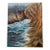 Vintage Acrylic Seascape Painting on Board For Sale