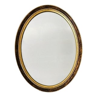 Vintage Hollywood Regency Oval Mirror from Pieterman, 1960s For Sale