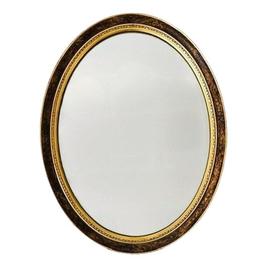 Vintage Hollywood Regency Oval Mirror from Pieterman, 1960s For Sale