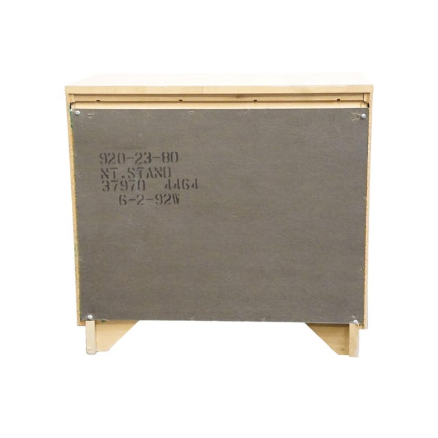 Stanley Furniture Bleached Maple Contemporary Coastal Style 26" Two Drawer Nightstand 920-23-80 For Sale - Image 11 of 13