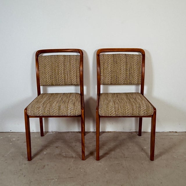 Vintage Scandinavian-Style Dining Chairs, 1960s, Set of 2 For Sale - Image 11 of 11