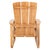 Brown San Juan Teak Adirondack Chair - Natural For Sale - Image 8 of 8