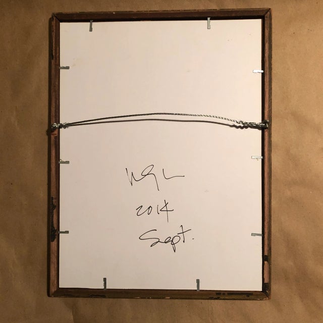 Original Contemporary Wayne Cunningham Abstract “Hands Across America “Collage For Sale - Image 4 of 5