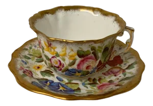 1930s Hammersley Queen Anne Cup & Saucer Set- 2 Pieces