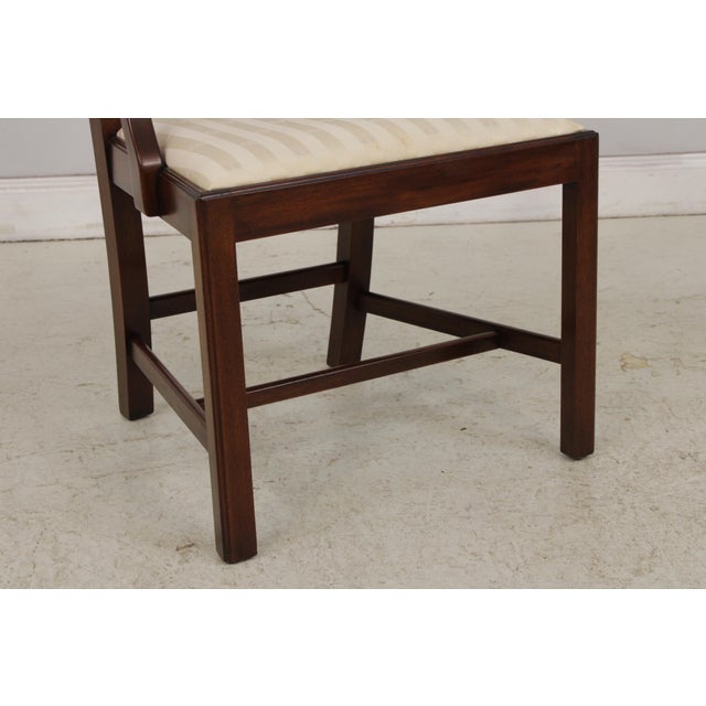 Brown Set of 6 Henkel Harris Mahogany Dining Chairs For Sale - Image 8 of 18
