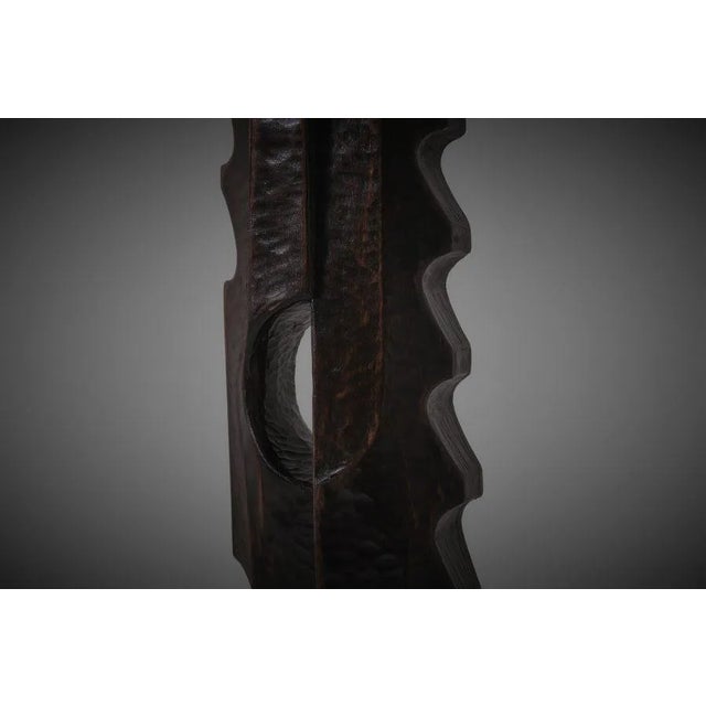 French Abstract Wooden Sculptures, 1970s, Set of 4 For Sale - Image 10 of 11