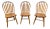 Windsor Style Cherry Dining Chairs- Set of 3 For Sale