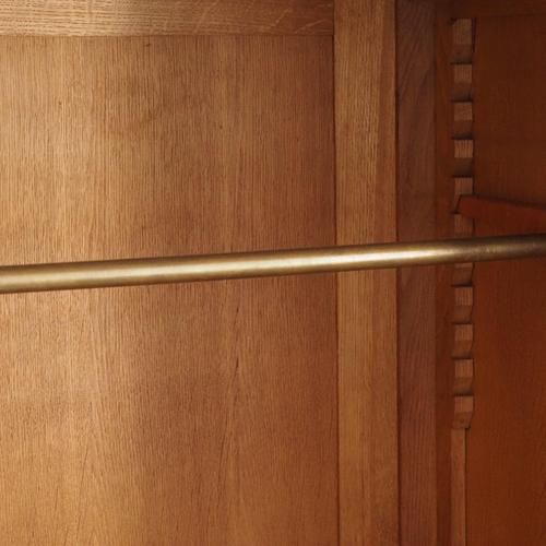 Vintage Art Deco Three-Door Wardrobe with Mirrored Door, 1930s For Sale - Image 17 of 18