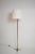 Tripod baluster neoclassical floor lamp, 1960s. Neoclassical brass and bronze tripod floor lamp with a baluster in the...