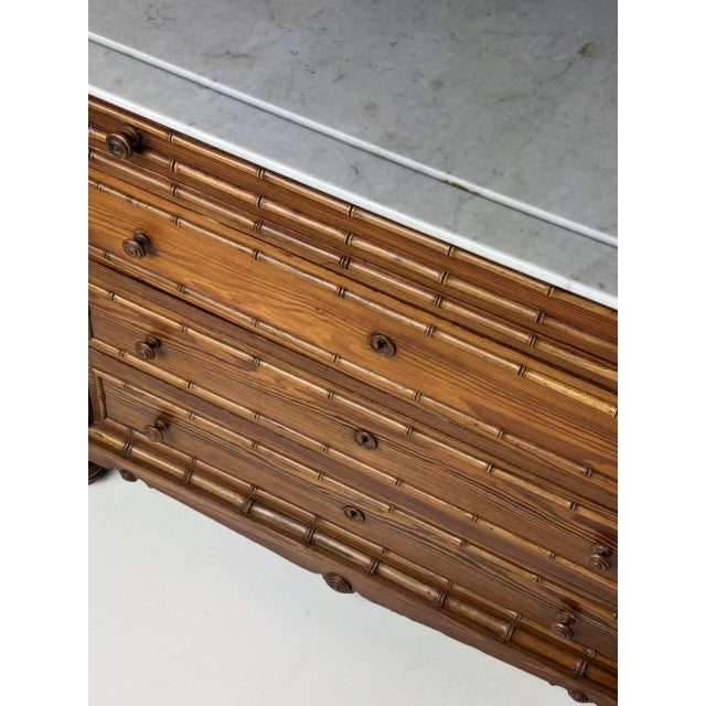 Antique Faux Bamboo Commode, 1890s For Sale - Image 15 of 18