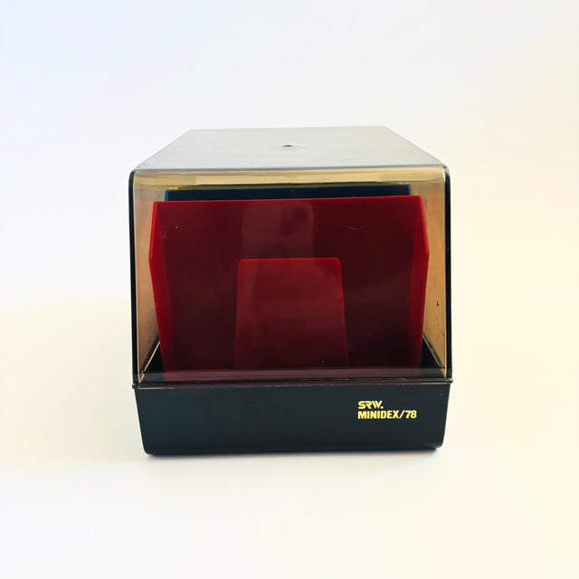 1980s 1980s Acrylic Organizer - SRW Minidex 78 Floppy Disk Holder For Sale - Image 5 of 14