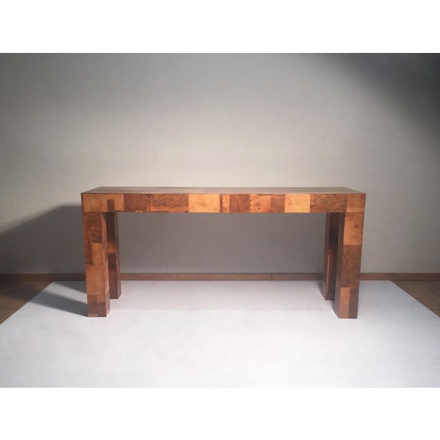 Pair Of Paul Evans Cityscape Console Tables Consoles come with a document of authentication acquired from Dorsey Reading....