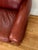 Vintage Ralph Lauren Style Distressed Art Deco Leather Sofa For Sale - Image 9 of 17