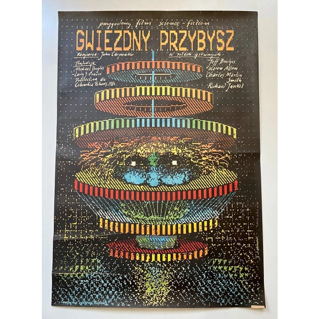 Polish Starman Movie Poster by Andrzej Pągowski, 1984, in Flawless conditions. Designed 1980 to 1989 This piece has an...