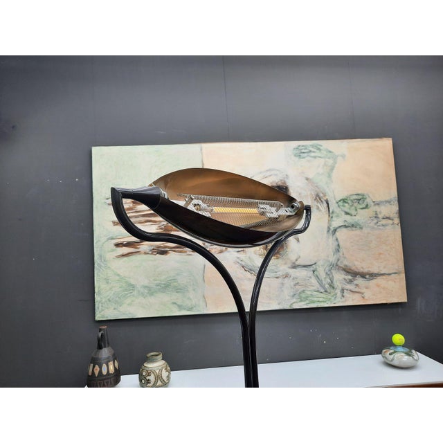 Postmodern Brass Dona Floor Lamp by Florian Schulz, 1979 For Sale - Image 3 of 11