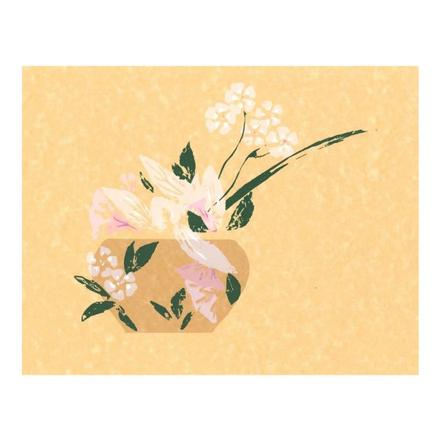 1980s Modern Asian Still Life Serigraph For Sale