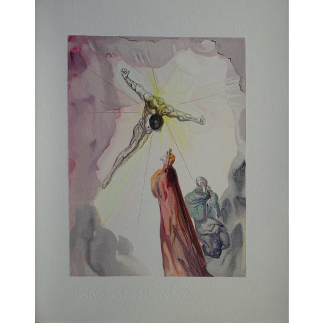 Salvador Dali, Appearance of Christ, Woodcut For Sale - Image 6 of 6