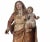 A wooden madonna with child baroque art, southern italy, 17th century. Measure: h: 71cm good condition for the time. With...
