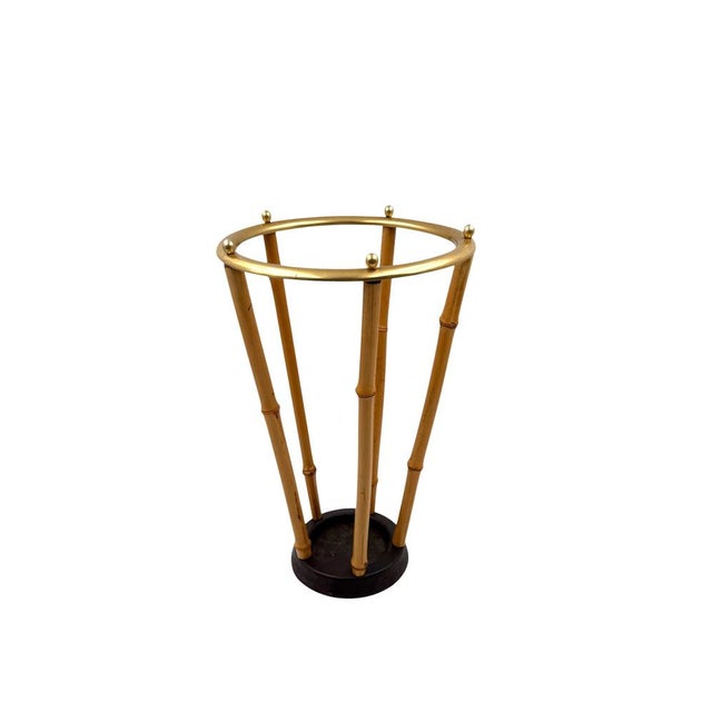 1970s Hollywood Regency Bamboo Umbrella Rack, France, 1970s For Sale - Image 5 of 6
