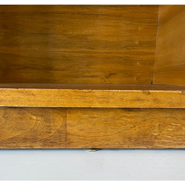 Art Deco Veneered Walnut Bookcase with Doors, 1930s For Sale - Image 11 of 13