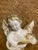 Vintage White & Gold Ceramic Cherub Angel Playing Guitar For Sale In Oklahoma City - Image 6 of 6