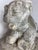 Antique Reclining Lion Sculpture on Base in Carved Stone, 1890s For Sale - Image 16 of 18