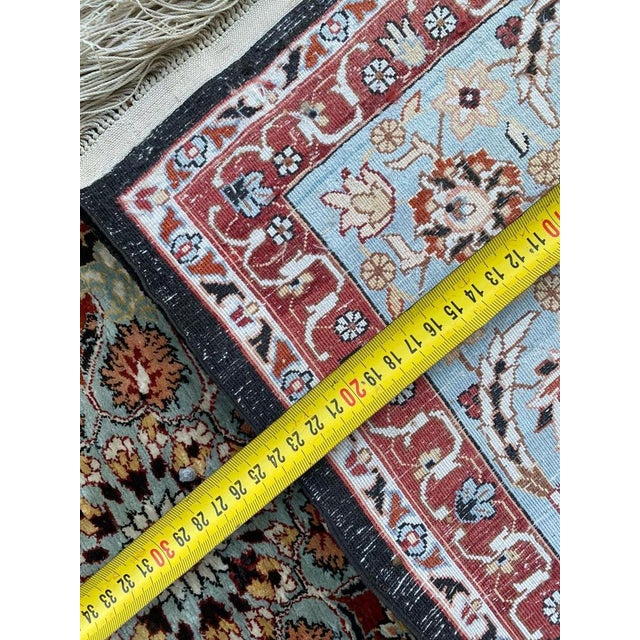 Vintage Silk Indian Rug, 1990s For Sale - Image 17 of 18