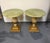 Hollywood Regency 1970s Pair of Vintage Onyx Top Gilt Artichoke Pedestal Side Tables Mid Century For Sale - Image 3 of 11