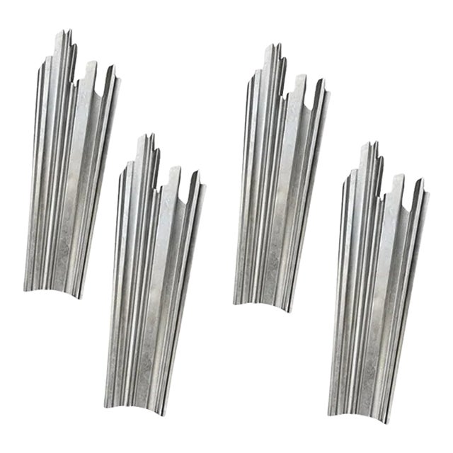 Visual Comfort Claymore Silver Leaf Sconces - Set of 4 For Sale