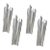 Visual Comfort Claymore Silver Leaf Sconces - Set of 4 For Sale