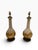 Fortune Lamp Co. Mid 20th Century Mid-Century Modern Attributed to Fortune Lamp Co. Frosted Glass & Gilt Table Lamps, Pair For Sale - Image 4 of 9