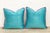 Traditional Pair of Sajar Blue Dotted Ahir Handloom Pillows For Sale - Image 3 of 6