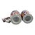 Ceramic Imari Porcelain Perfume Bottles from Dresden Circle, 1890-1910, Set of 2 For Sale - Image 7 of 14