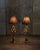 Metal 1980s Palm Leaf Table Lamps - a Pair For Sale - Image 7 of 8