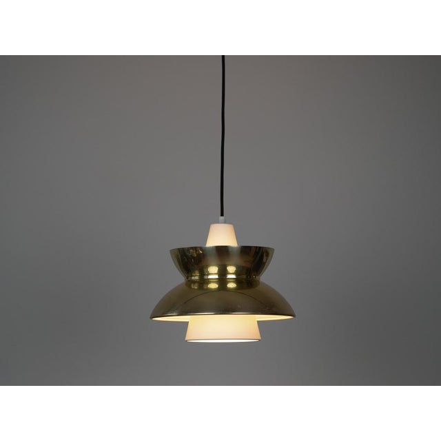 Louis Poulsen Vintage Danish Pendant Lamps by Henning Klok for Louis Poulsen, 1950s, Set of 2 For Sale - Image 4 of 15