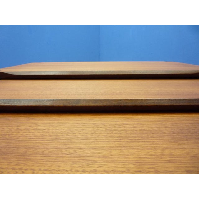 Brown Anthroposophical Teak Nesting Tables by Rex Raab for Wilhelm Renz, 1960s, Set of 3 For Sale - Image 8 of 15
