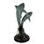 Breaching Sharks, Bronze on Marble - 24"h For Sale - Image 4 of 5