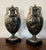 Antique 18th Century George III Wedgwood & Bentley Creamware Urns or Mantel Vases With Faux Stone Glaze & Satyr Mask Handles Circa 1780 - A Pair For Sale - Image 10 of 18