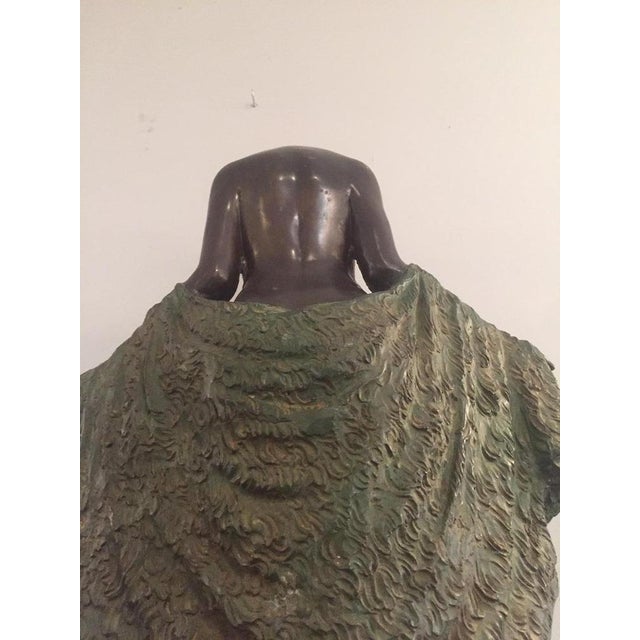 Beautiful French Art Deco bronze figure of a Dancer, by Joseph Emmanuel Descomps Cormier in a standing pose, with arms...