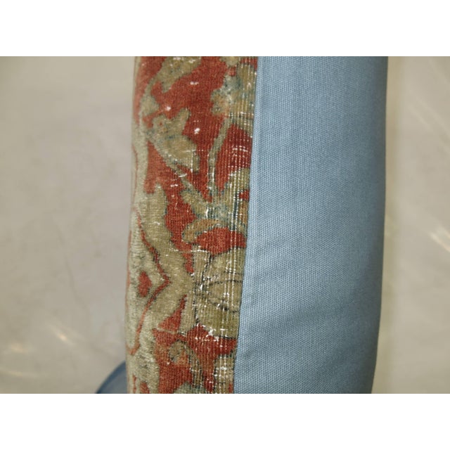 Contemporary Zabihi Collection Exquisite Mohtasham Kashan Rug Pillow For Sale - Image 3 of 5