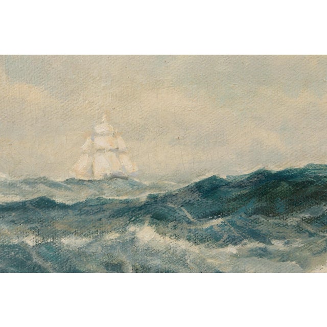 Blue “The Cutty Sark” Original Oil on Canvas For Sale - Image 8 of 11