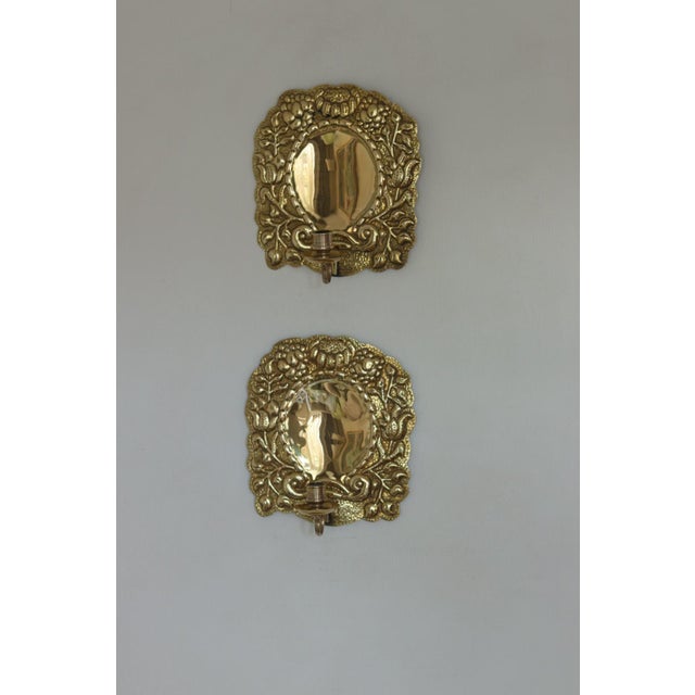 Mid-Century Modern Swedish Brass Sconces, Set of 2 For Sale - Image 5 of 18