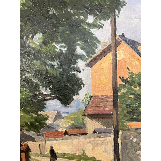 Harry Urban, Un village à Genève, Oil on Canvas For Sale - Image 4 of 12