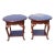 Mid 20th Century Vintage Cherry Wood Round End Tables - a Pair For Sale