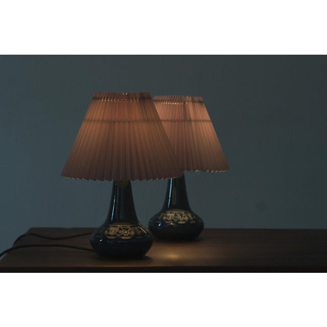 Mid 20th Century Ceramic Table Lamp from Søholm Stentøj, Denmark, 1960s, Set of 2 For Sale - Image 5 of 6