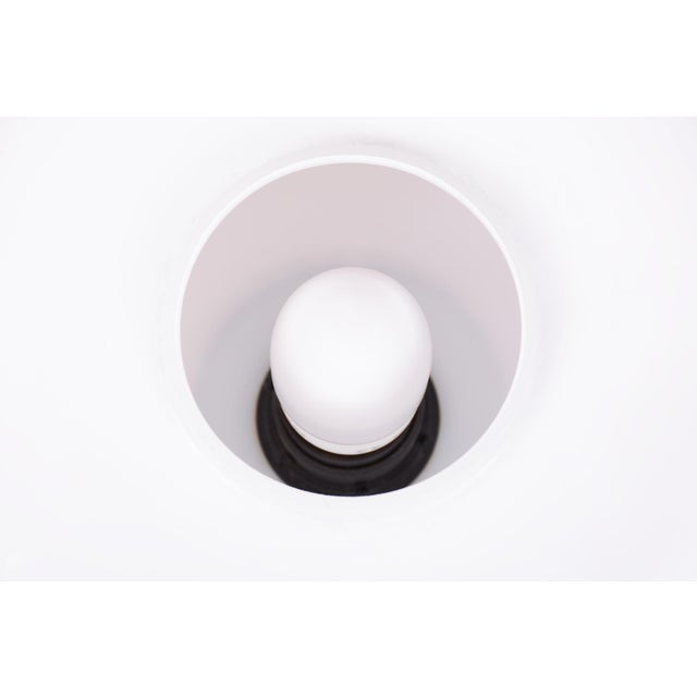 Mid-Century Modern Mid-Century Table Lamp in Aluminium and Milk Glass from NAPAKO, Czech, 1960s For Sale - Image 3 of 10